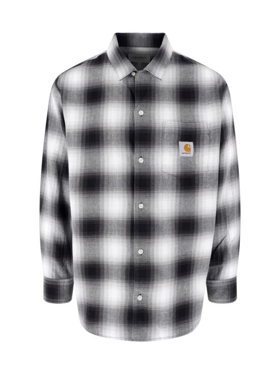 26FW 칼하트 WIP 긴팔 셔츠 I036807 3TQXX TYERS CHECK BLACK DOM