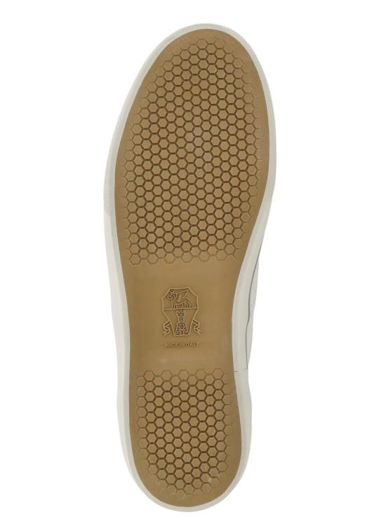 26SS 브루넬로 쿠치넬리 리버스 카프스킨 스니커즈 MZUPIGZ334CXS08 Neutrals - BRUNELLO CUCINELLI