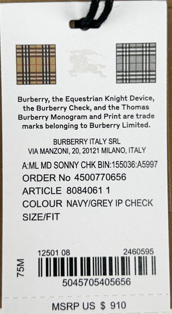  버버리 벨트백 BU86337655NY NAVY - BURBERRY