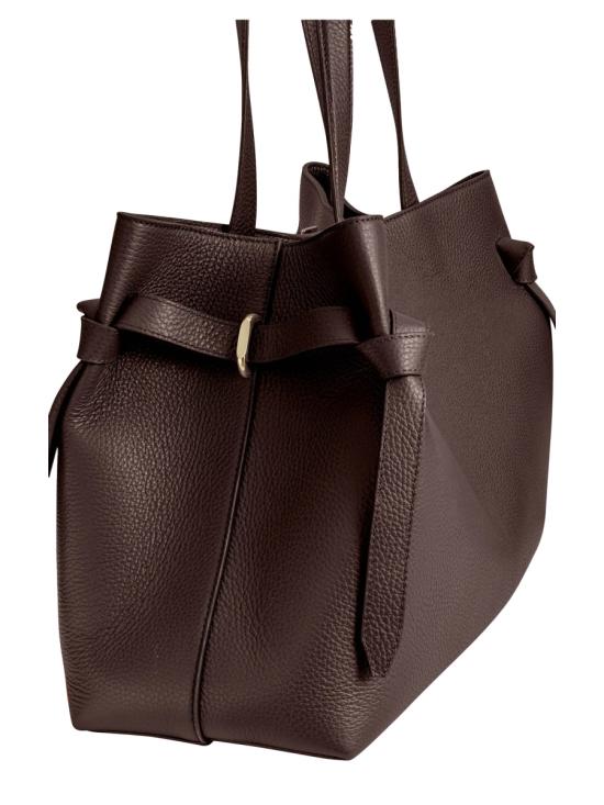 26FW 유제피 토트백 GYOZATOTEPEBBLEGRAINLEATHER ESPRESSO BROWN - YUZEFI