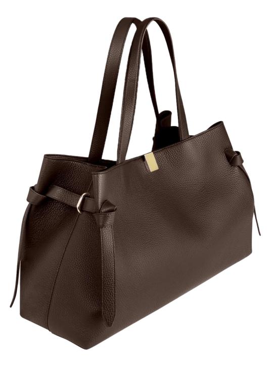 26FW 유제피 토트백 GYOZATOTEPEBBLEGRAINLEATHER ESPRESSO BROWN - YUZEFI