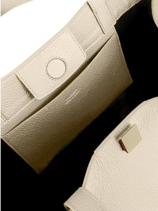 26FW 유제피 토트백 GYOZATOTEPEBBLEGRAINLEATHER ANGORA BROWN - YUZEFI