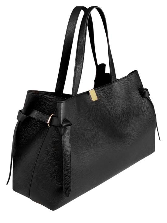 26FW 유제피 토트백 GYOZATOTEPEBBLEGRAINLEATHER BLACK - YUZEFI