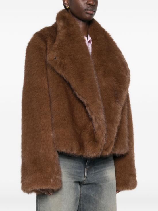 26FW 비비 쿠튀르 무스탕 FW26FA6MINK BROWN - B&B COUTURE