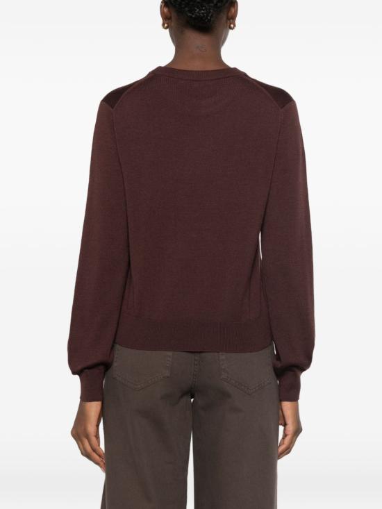 26FW 메종키츠네 베이비 폭스 메리노 레귤러 점퍼 PW00801KT11810553 BROWN - MAISON KITSUNE