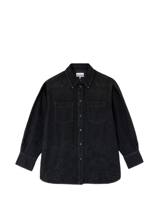 26FW 가니 셔츠 A1040313 055BLACKWASH