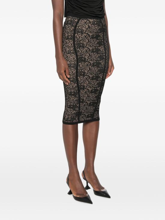 26FW 엘리자베타프랜치 롱 스커트 GK12Q66E2 FR9NEROPELLE - ELISABETTA FRANCHI