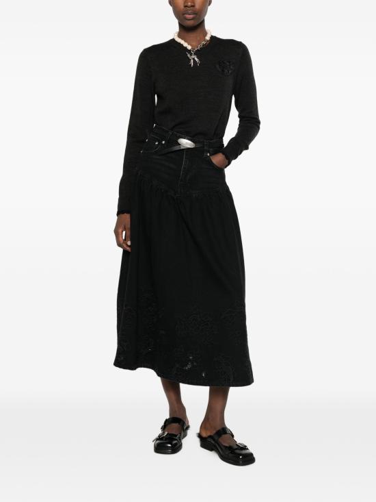 26FW 가니 미디 스커트 A1090261 055BLACKWASH - GANNI