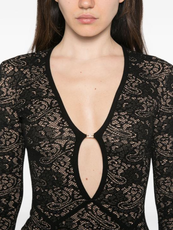 26FW 엘리자베타프랜치 미디 스커트 AM26Q66E2 FR9NEROPELLE - ELISABETTA FRANCHI