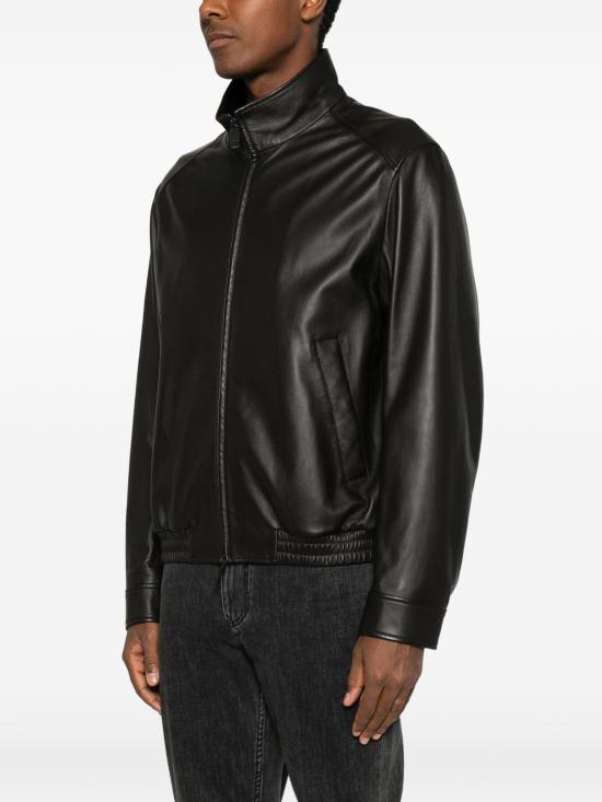 26FW 엠포리오 아르마니 가죽 자켓 EM007376AF28278 U8137METEORITE - EMPORIO ARMANI