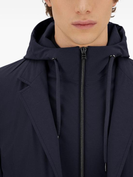 26FW 에르노 스트레치 컴포트 나일론 리조트 블레이저 GA00018UR12742S 9200BLUE - HERNO