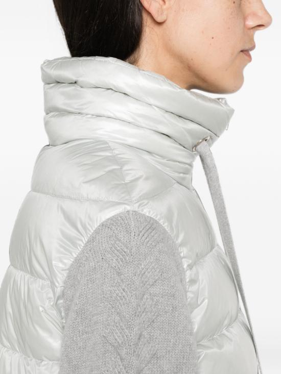 26FW 에르노 하이 퍼널넥 드로스트링 패딩 자켓 하이 퍼널넥 드로스트링 패딩 자켓 PI00191DR12017Z 9404GRIGIO - HERNO