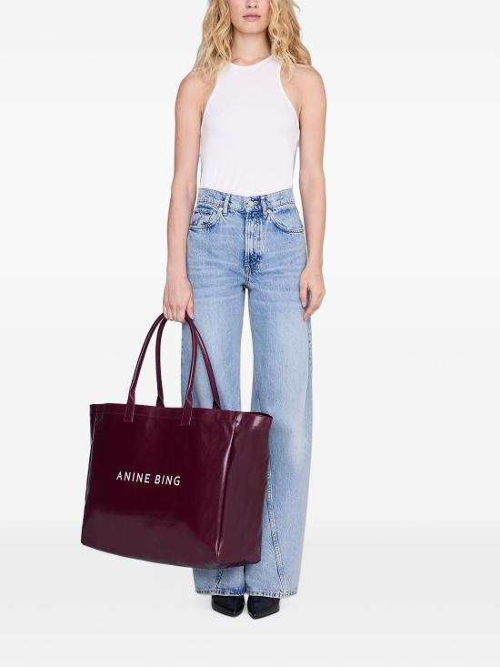 26FW 애니빙 토트백 A1312642BGN28 BURGUNDYFIG - ANINE BING