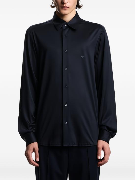 26FW 엠포리오 아르마니 긴팔 셔츠 EM004604AF10017 UB118BLUENAVY - EMPORIO ARMANI