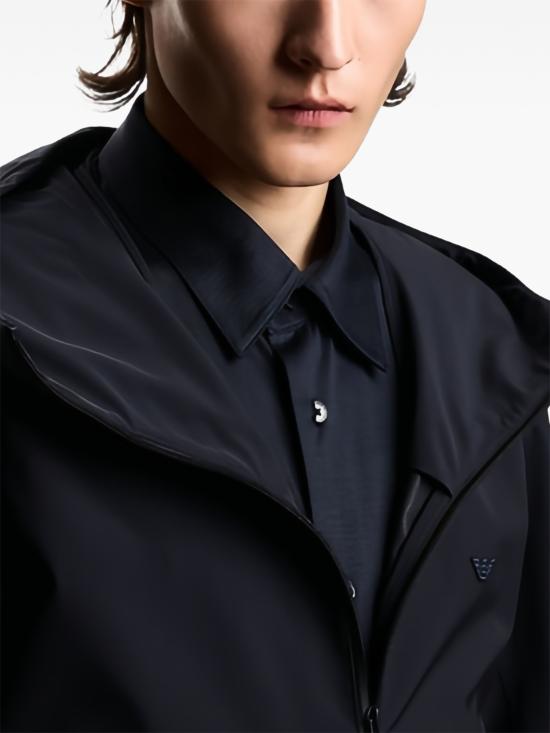 26FW 엠포리오 아르마니 긴팔 셔츠 EM004604AF10017 UB118BLUENAVY - EMPORIO ARMANI