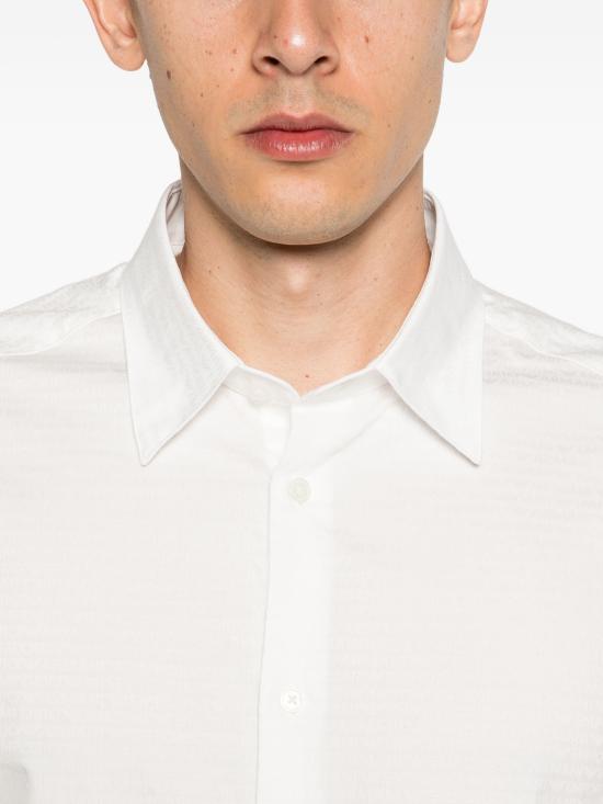 26FW 엠포리오 아르마니 긴팔 셔츠 EM001537AF18123 F0136OFFWHITE - EMPORIO ARMANI