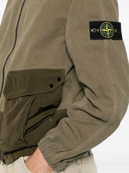 26FW 스톤 아일랜드 코튼 나일론 오버셔츠 자켓 L2S151200039S0482 V005GMILITARY - STONE ISLAND