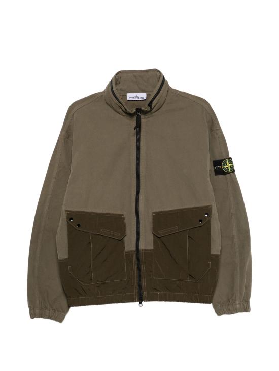26FW 스톤 아일랜드 코튼 나일론 오버셔츠 자켓 L2S151200039S0482 V005GMILITARY
