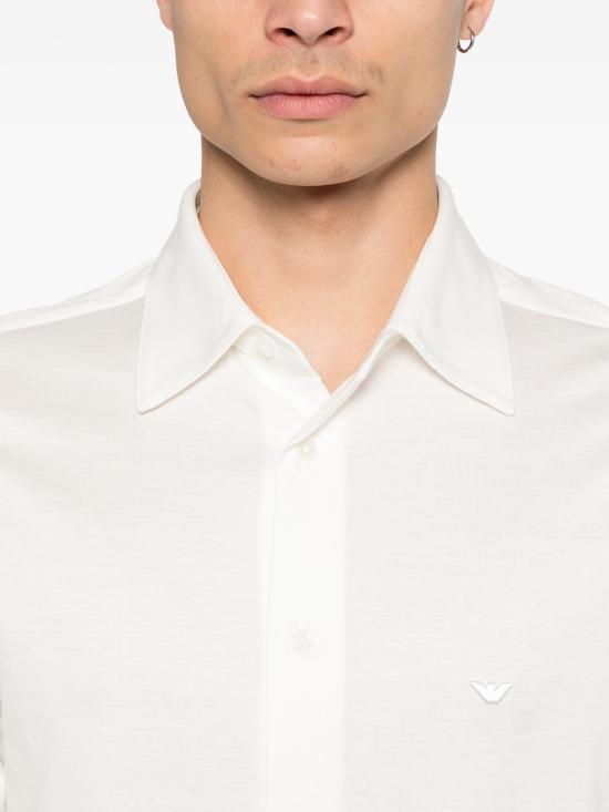 26FW 엠포리오 아르마니 긴팔 셔츠 EM004604AF10017 U0003OFFWHITE - EMPORIO ARMANI