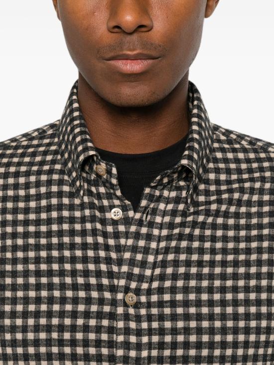 26FW 엠포리오 아르마니 긴팔 셔츠 EM007200TE23277 F1007BEIGEBLA - EMPORIO ARMANI