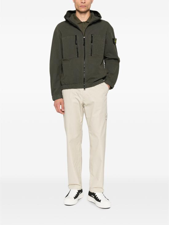 26FW 스톤 아일랜드 오가닉 코튼 립스톱 후드 오버셔츠 L2S151200011S0211 V0078COALGREY - STONE ISLAND