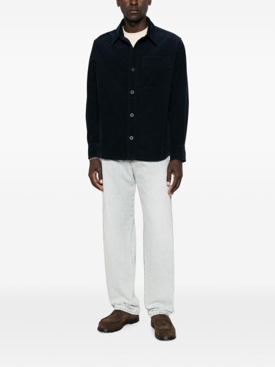 26FW 아페쎄 X 아식스 긴팔 셔츠 COHQWH02810 IAKDARKNAVY - A.P.C. X ASICS
