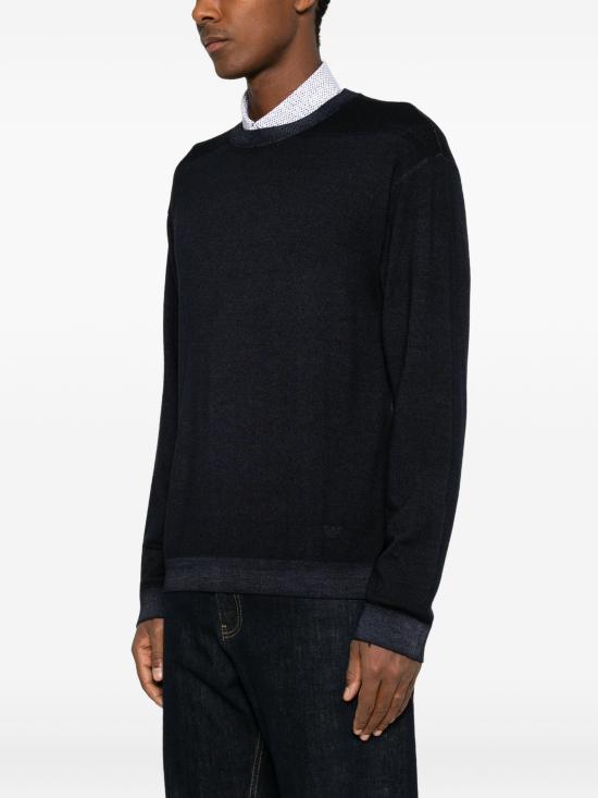 26FW 엠포리오 아르마니 스웨터 EM006263AF29805 UB109DARKNAVY - EMPORIO ARMANI