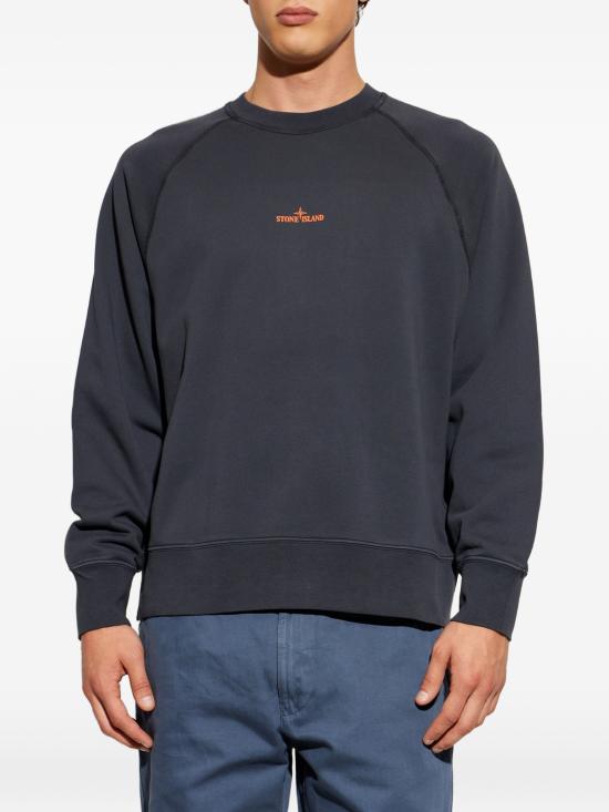 26FW 스톤 아일랜드 오가닉 코튼 플리스 오버사이즈핏 크루넥 스웨트셔츠 L2S156100008S0466 V002ABLUENAVY - STONE ISLAND