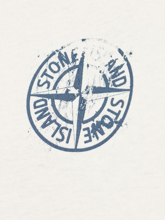 26FW 스톤 아일랜드 그래픽 프린트 오가닉 코튼 반팔 티셔츠 L2S152100001S0533 V0093IVORY - STONE ISLAND