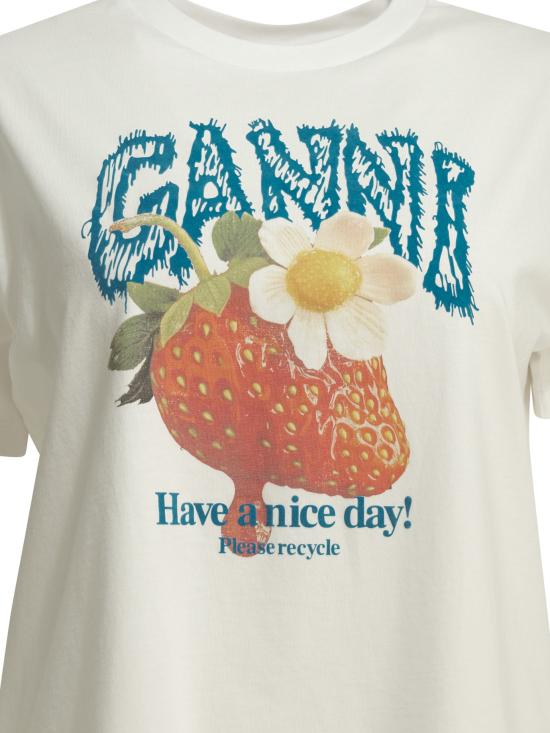 26FW 가니 반팔 티셔츠 A1050201 151WHITE - GANNI