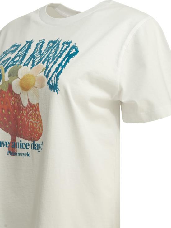26FW 가니 반팔 티셔츠 A1050201 151WHITE - GANNI