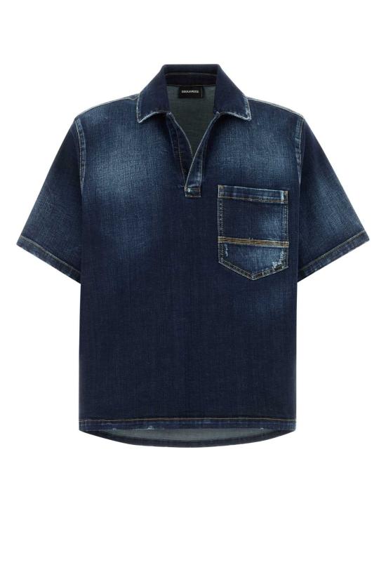 26SS 디스퀘어드2 셔츠 S74DM1027S30664 470 NAVY