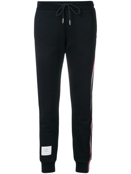 26FW 톰브라운 클래식 루프백 레프트 스트라이프 스웨트팬츠 FJQ024A 03377 415 NAVY DOM