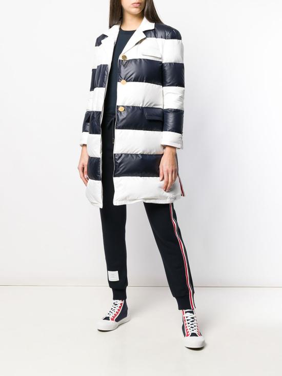 26FW 톰브라운 클래식 루프백 레프트 스트라이프 스웨트팬츠 FJQ024A 03377 415 NAVY DOM - THOM BROWNE
