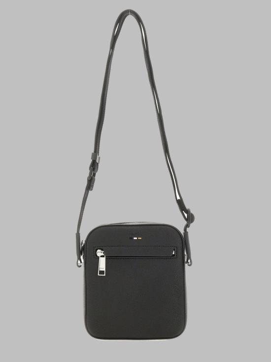 26FW 휴고보스 로고 트리밍 리포터 크로스백 50536475 10263216001 BLACK - HUGO BOSS