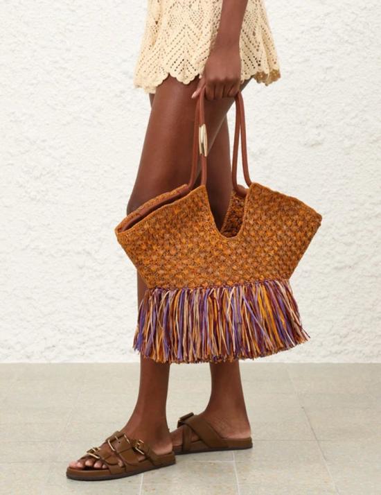 26SS 짐머만 숄더백 ULT 008504 CAMEL TU - ZIMMERMANN