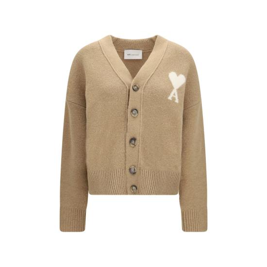 26FW 아미 가디건 AMUKC365KN0135A278BB BEIGE