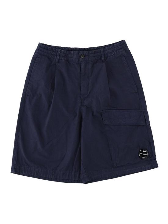 26SS 씨피 컴퍼니 스트레치 사틴 카고 렌즈 쇼츠 20CMBE127A 110325G 889 MIDNIGHT NAVY DOM