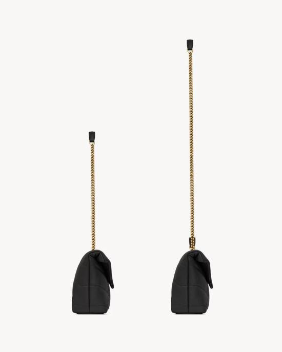 26FW 생로랑 숄더백 ULT 009713 NOIR OR TU BLACK - SAINT LAURENT