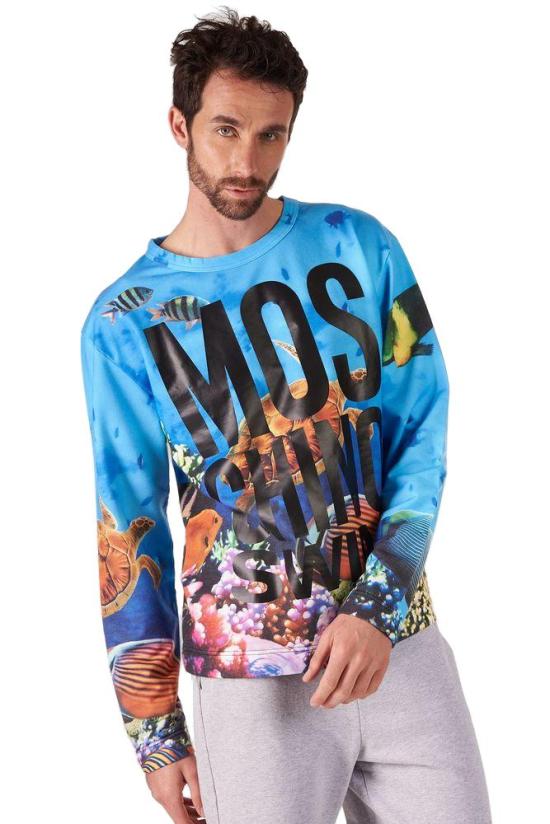  모스키노 탑 MASTER 1927T170723191278 Moschino BLUE - MOSCHINO