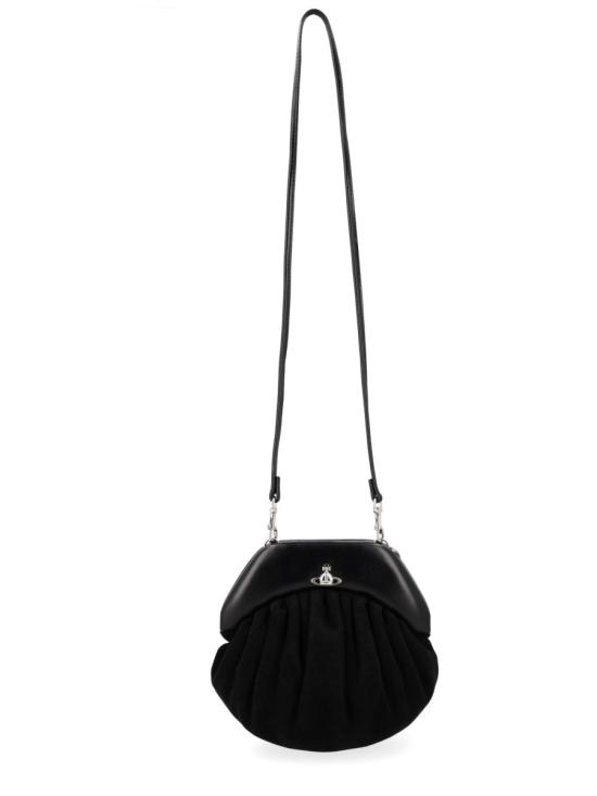 26SS 비비안웨스트우드 사피아노 탑핸들 클러치 파우치 49030001W L007EN401 BLACK - VIVIENNE WESTWOOD