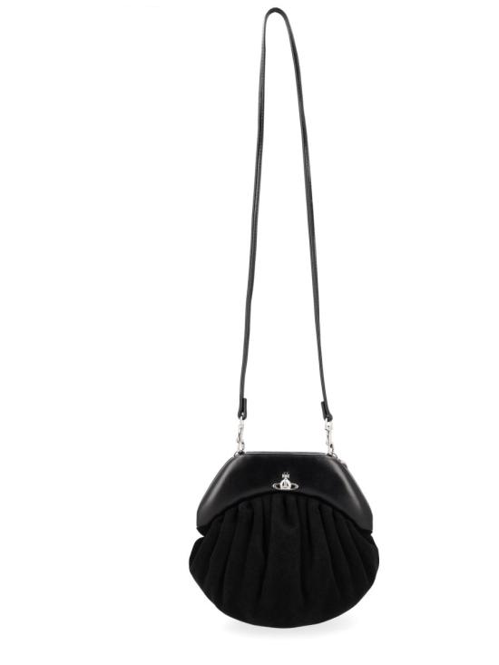 26SS 비비안웨스트우드 사피아노 탑핸들 클러치 파우치 49030001W L007EN401 BLACK - VIVIENNE WESTWOOD