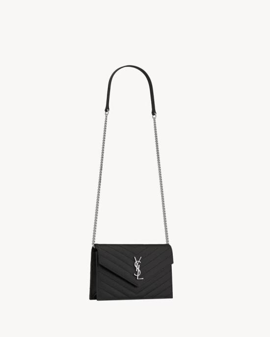 26FW 생로랑 숄더백 ULT 009722 NOIR ARGENT TU BLACK - SAINT LAURENT