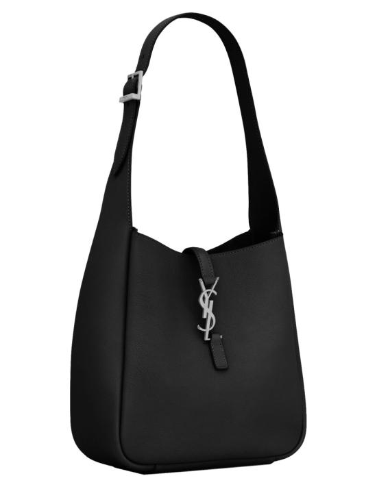 26SS 생로랑 LE 5 A 7 서플 스몰 그레인드 레더백 713938 AACQG1000 BLACK