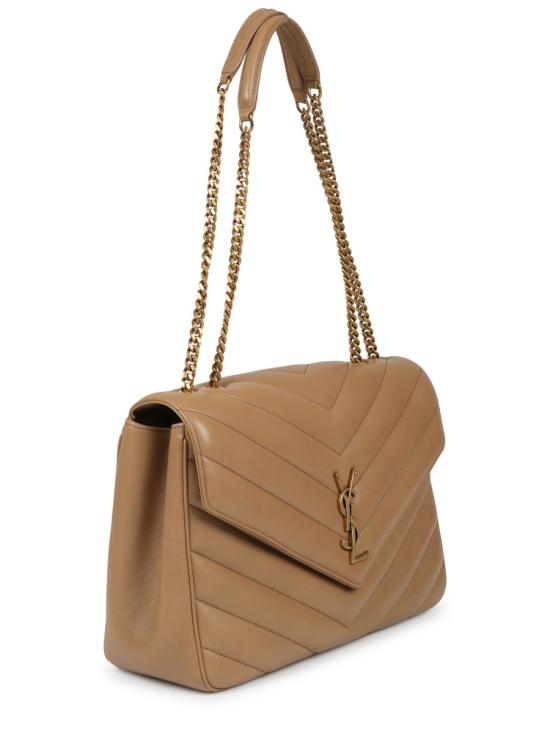 25FW 생로랑 루루 라지 마틀라세 램스킨 숄더백 803541 AAEAX2357 BEIGE - SAINT LAURENT