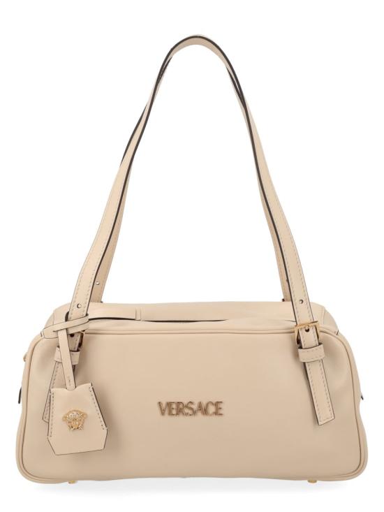 26SS 베르사체 VERSACE TAG 나파 라지 볼링백 1016428 1A131711YD7V IVORY - VERSACE