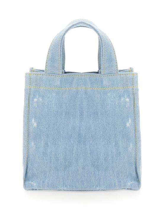  아크네 스튜디오 데님 로고 미니 토트백 C10169 228 BLUE - ACNE STUDIOS