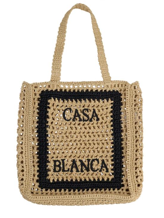 26SS 카사블랑카 토트백 A SP26 BAG 175 01NATURAL BEIGE