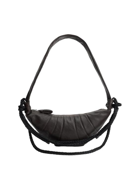 25FW 르메르 그레인드 버팔로 레더 브레이드 미디움 크루아상 백 BG0174 LL0160BR449 BROWN - LEMAIRE