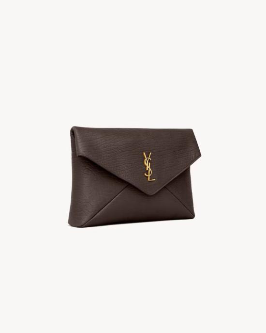 26FW 생로랑 클러치/파우치 ULT 009719 MARRON TU BROWN - SAINT LAURENT